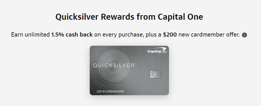 Capital One Quicksilver Bonus