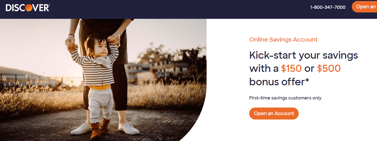 150 or 500 Discover Savings Account Bonus BonusCoach
